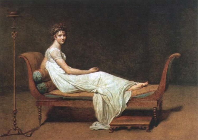 Jacques-Louis  David portrait of madame recamier